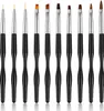 10 PCS Gelnagel Pinsel,gelnägel pinselset, Gel Pinsel,Nagel Produktbild-Vorschau 1