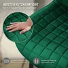 Set di 2 sedie da pranzo ML-Design, verde scuro, seduta in Anteprima dell’immagine prodotto 4