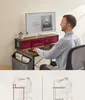 Computertisch Schreibtisch 80 x 55 x 76 - 90,5 cm Rustikal Produktbild-Vorschau 5