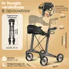 ELONEO Carbon rolstoel, inklapbaar en lichtgewicht, met Productafbeelding-voorbeeld 2