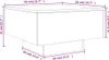 vidaXL Couchtisch Weiß 55x55x31 cm Holzwerkstoff Produktbild-Vorschau 7