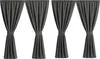 rideau extérieur 4 pcs | 155x240 rideau extérieur rouge Voir les images du produit 4