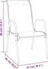 A line drawing of a chair with dimensions indicated by text and lines. Produktbild-Vorschau