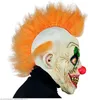 Horror Zirkus Clown Vollkopfmaske mit Haaren - Clownmaske Produktbild-Vorschau 1