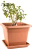 3er Set Pflanzkübel groß außen mit Untersetzer, Blumentopf Produktbild-Vorschau 5