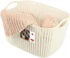 Curver Cestino Knit L - Bianco, capiente cestino Anteprima dell’immagine prodotto 1