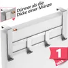 Lindenstein Premium Türgarderobe 4 cm - XXL Edelstahl Produktbild-Vorschau 1