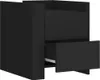 Nachttisch Schwarz 45x50x50 cm Holzwerkstoff Produktbild-Vorschau 7