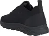 A black Geox sneaker shown from the side and slightly from the back. Produktbild-Vorschau