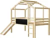 Sweiko Lit d'enfant 90 x 200 cm Design de grenier avec Voir les images du produit 17
