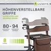 Aluminiowy chodzik z siedziskiem i torbą, składany, 130 kg Podgląd zdjęcia produktu 8
