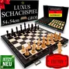 APEQi® LUXUS SCHACH – duża szachownica drewniana WYSOKIEJ Podgląd zdjęcia produktu 1