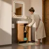 Keramikwaschbecken mit Unterschrank 40 cm stehend Eiche Produktbild-Vorschau 2