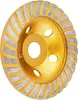 A close-up, isolated shot of a diamond grinding cup wheel. Produktbild-Vorschau