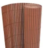 vidaXL Obojstranný záhradný plot z PVC 90 x 300 cm hnedý Náhľad obrázku produktu 6