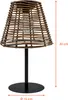 3.07 Tisch Solarlampe mit Glühbirne - ca. 33 cm - Garten Produktbild-Vorschau 2
