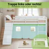 Homestyle4u Hochbett 90x200 Kinder Weiß Rutsche Set mit Produktbild-Vorschau 4