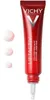 A red tube of Vichy Liftactiv eye cream with three small dots of product next to it. Náhľad obrázku produktu