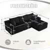 LVHOM Modulares Sofa mit Schlaffunktion, Ecksofa mit Produktbild-Vorschau 7