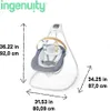 INGENUITY Houpačka pohupující hudební Chambray 0m+, do 9 kg Náhled obrázku produktu 13