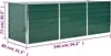 DELUKE® Hochbeet für Garten OSKAR Grün | 240x80x77cm | Produktbild-Vorschau 2