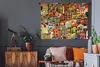 MuchoWow® Wandteppich Wandbehang Bunte Häuser in Cinque Produktbild-Vorschau 5