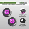 2x PolyurethanRad 260x85 mm zentrierte Nabe Ø 20 mm pink Produktbild-Vorschau 2