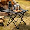 HOWHOMELY | Table pliante - Table de camping - noire - 56 x Voir les images du produit 2