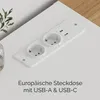 FUFU&GAGA TV Lowboard 200 cm Weiß Hochglanz & Eiche, Produktbild-Vorschau 5