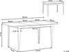 BELIANI Stół do jadalni czarny rozkładany 120/160 x 80 cm Podgląd zdjęcia produktu 3