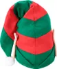 Weihnachtsmütze Elf mit Ohren und Bommel | Rot Grün Produktbild-Vorschau 5