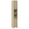 A tall, narrow cabinet with two doors and two open shelves, shown against a white background. Náhled obrázku produktu