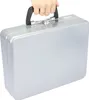 Geldkassette mit Tragegriff von HMF mit 30 cm Breite in Silber Produktbild-Vorschau