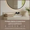 S'AFIELINA Specchio da bagno LED Rotondo 80cm, touch, Anteprima dell’immagine prodotto 6