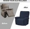 Potah na lehátko Stretch Recliner Chair Cover Small Plaid Náhled obrázku produktu 7