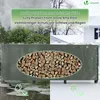 Support à bois de cheminée d'extérieur VOUNOT® en métal Voir les images du produit 3