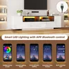 OKWISH Meuble TV Lowboard, Avec LED via Application, Deux Voir les images du produit 5