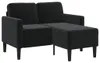 vidaXL 2-Sitzer-Sofa mit Chaiselongue L-förmig Schwarz 125 Produktbild-Vorschau 8