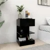 vidaXL Noční stolky 2 ks černé 40x35x65 cm Náhled obrázku produktu 2