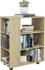 vidaXL Szafka na kółkach dąb sonoma 60x35x75 cm materiał Podgląd zdjęcia produktu 9