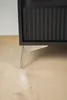 lot de 4 pieds de meuble "étoile" en chrome argenté, Voir les images du produit 7