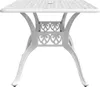 vidaXL Gartentisch Weiß 150x90x72 cm Aluminiumguss Produktbild-Vorschau 6