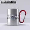 Trendation - Lustige Panda Edelstahl Tasse Karabiner Produktbild-Vorschau 2