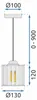 tooLight Pendellampe App508-1Cp Kristall Chrom Produktbild-Vorschau 7