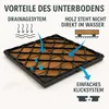 1m² Holzfliesen Terrassenfliesen Holz Fliesen Mosaik 30x30 Produktbild-Vorschau 2