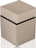2er Pack - Glasbodenträger CUBE 40 x 40 mm Edelstahloptik Produktbild-Vorschau 1