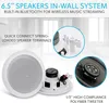 Pyle 16,5 cm Bluetooth Einbaulautsprechersystem für Wand- Produktbild-Vorschau 4
