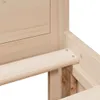 Massivholzbett ohne Matratze mit Kopfteil 200x200 cm Produktbild-Vorschau 11