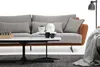 Zweisitzer Sofa 2 Sitzer Stoff Orange Modern Design Produktbild-Vorschau 5