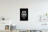 MuchoWow® Textilposter Tigerkopf vor schwarzem Hintergrund Produktbild-Vorschau 2